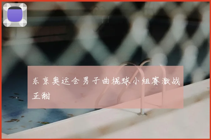 东京奥运会男子曲棍球小组赛激战正酣